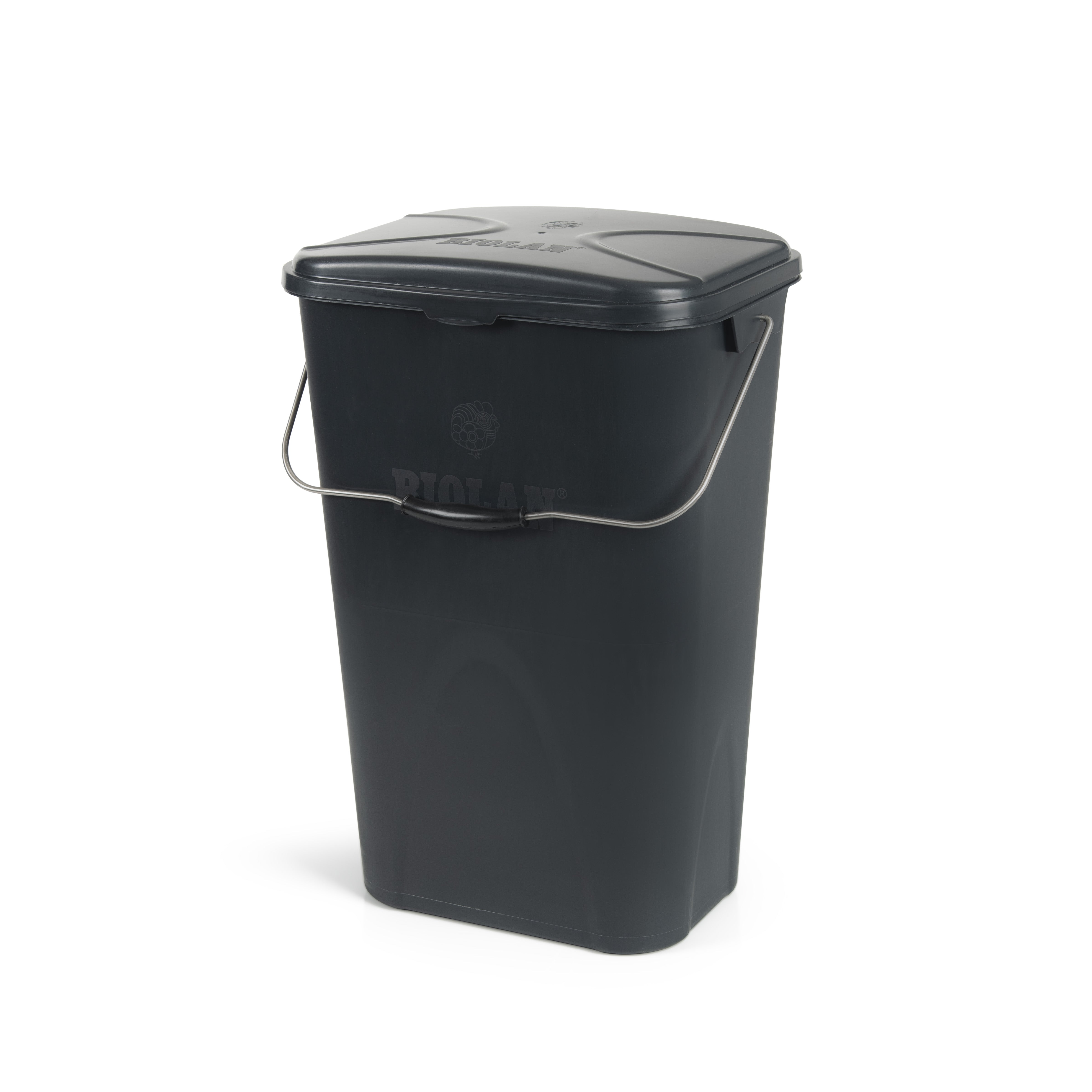 Weatherproof bucket for spreading material