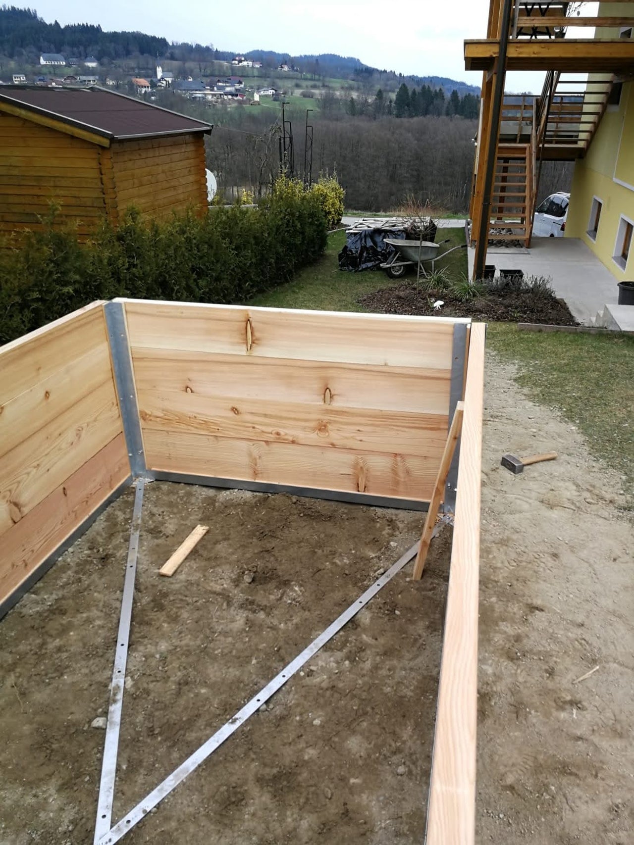 1x Stahlteileset für Hochbeet 3,0x1,4x0,75