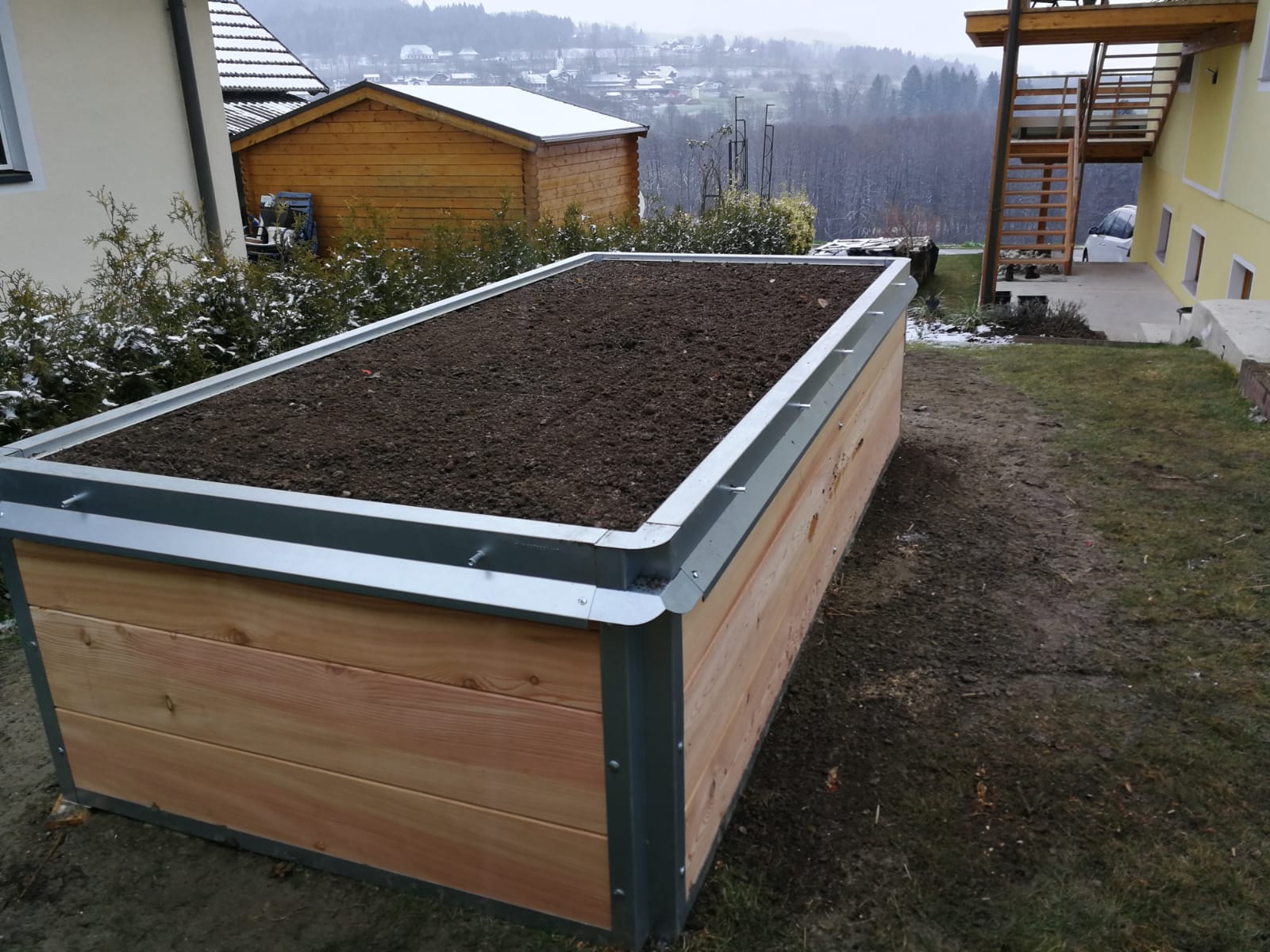 1x Stahlteileset für Hochbeet 3,0x1,4x0,75