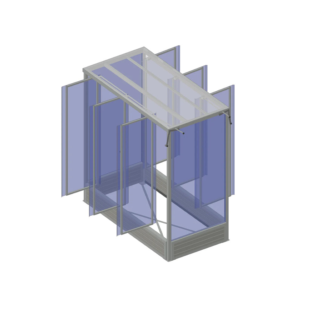 Grafik Tomatenhaus komplett geöffnet