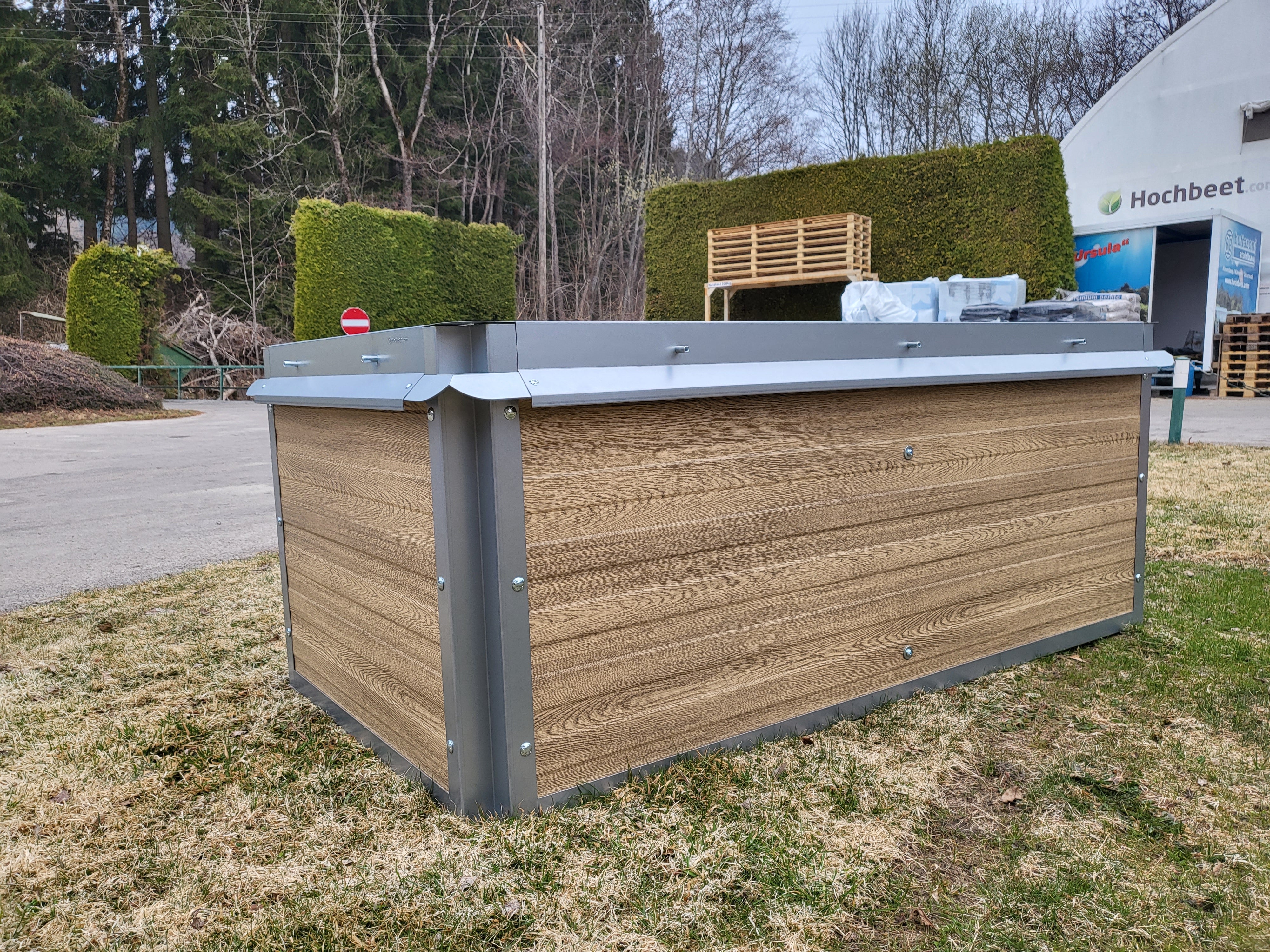 AKTION Auslaufmodel Hochbeet Ursula  Design Golden OAK 1,90x1,4x0,75m