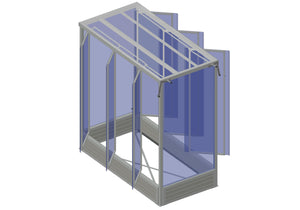 Grafik Tomatenhaus Halboffen