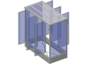 Grafik Tomatenhaus komplett geöffnet