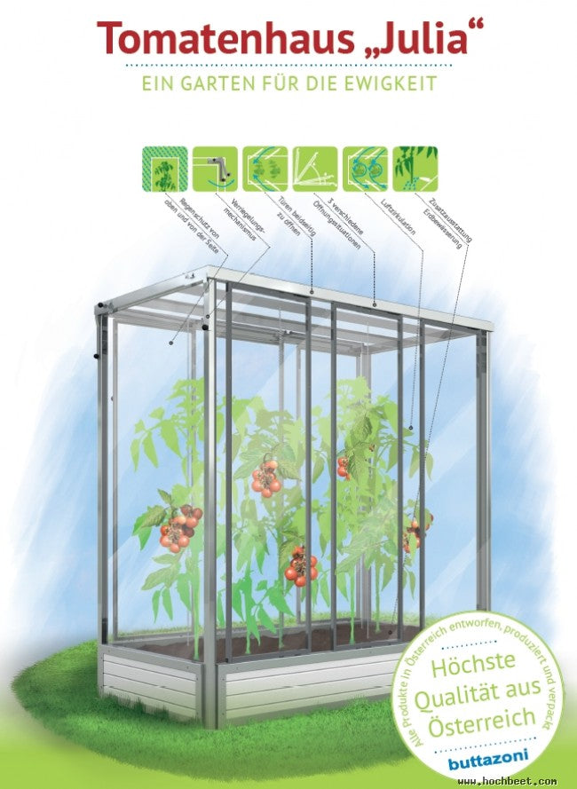 Tomatenhaus Julia Grafik
