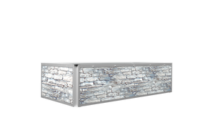 Grafik Hochbeet in Steinoptik Gesamtansicht