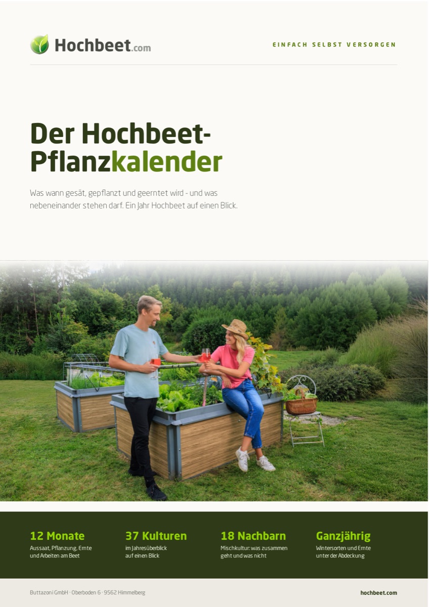 Cover of the raised-bed planting calendar (PDF)